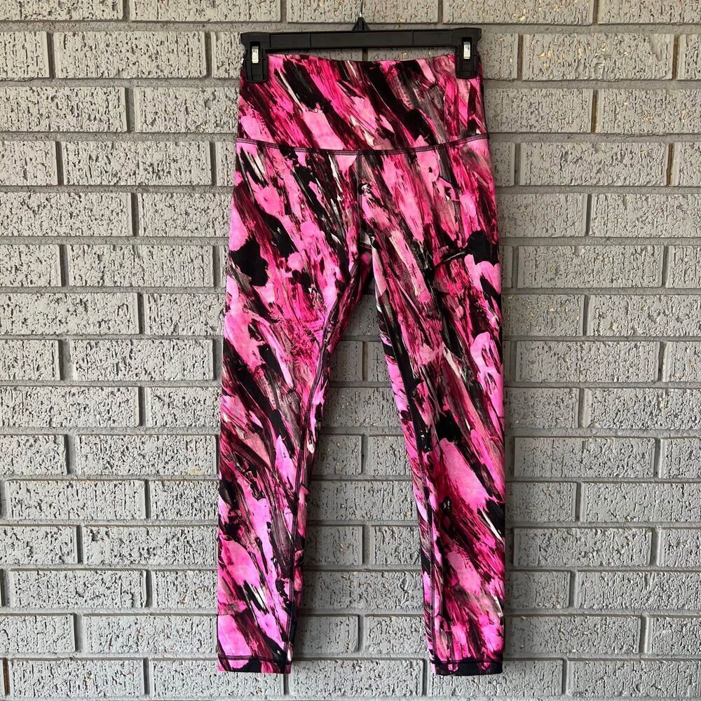 Lululemon Leggings Wunder Train High Rise Tight 25" Size 6 Pink Athletic Gym - Picture 4 of 9